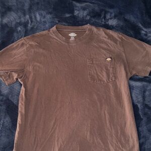 Dickies Men's Chocolate Brown Short Sleeve Tee